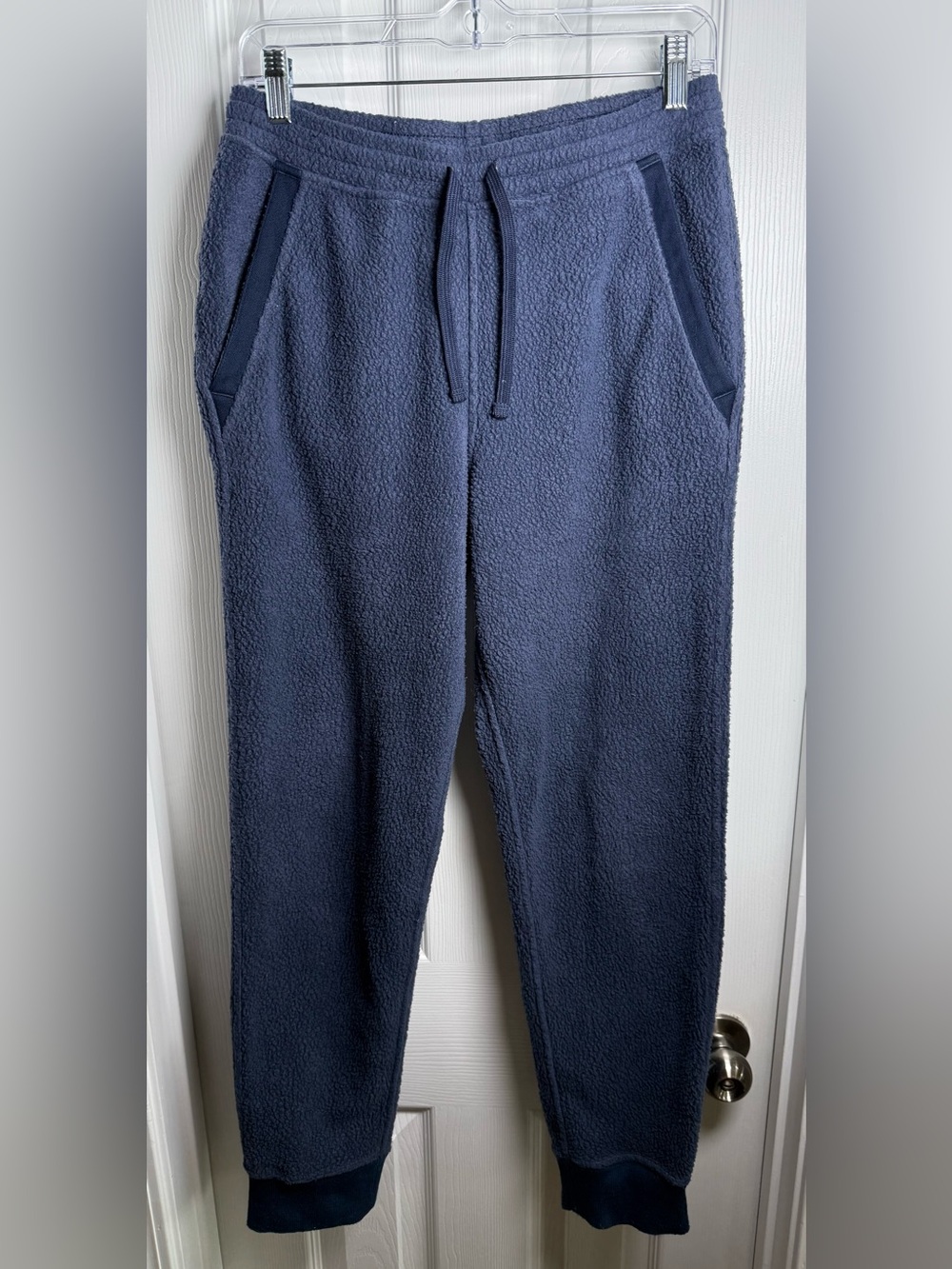 Patagonia Shearling Nena Joggers Fleece Sweatpants Mens S Blue Drawstring Comfy